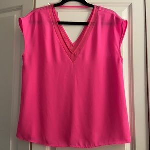 Neon pink express blouse